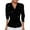 Black, variant on Womens Shirts Elegant Lightweight Sheer Mesh Blouse With Gold Front Buttonless Party Top Trendy V Neck Slim Fit Elegant Tops