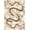 Pink White Cream, Pattern 2, variant on Design&I 9'x12' Washable Area Rug Snake Serpent Gothic Romantic Blooming Roses Watercolor Print for Dining Room, Basement, Large Office, Snag-Free