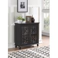 thumbnail image 1 of Topline Home Furnishings Commode Antique Noire Traditionnelle, 1 of 4