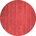 thumbnail image 1 of Ahgly Company Indoor Round Abstract Red Contemporary Area Rugs, 7' Round, 1 of 4