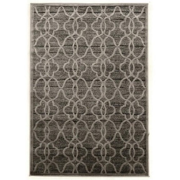Riverbay Furniture 8' x 11' Rug in Gray and Black
