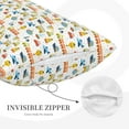 thumbnail image 3 of Goofa Cartoon Transport Pattern Pillow Case – Plush & Soft Cushion Cover, Hypoallergenic Throw Pillow Case for Comfortable Sleep with Envelope Closure-20"x30", 3 of 6