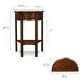 thumbnail image 5 of Design House Demilune Hall Stand in Pecan, 5 of 18