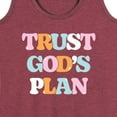 thumbnail image 3 of Instant Message - Trust God's Plan - Women's Racerback Tank Top, 3 of 6