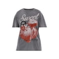 thumbnail image 5 of No Boundaries Washed Graphic Boyfriend Tee, Women's, 5 of 5
