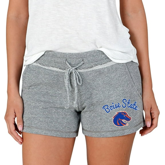 Women's Concepts Sport Gray Boise State Broncos Mainstream Terry Shorts
