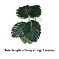 thumbnail image 3 of 20 LED Tropical Artificial Rattan Palm Leaf String Lights - 10ft Battery Operated with 2 Modes for Indoor Outdoor Party Decor, 3 of 6