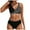 Black, variant on Cathalem Two Piece Swimsuit for Women High Waisted Push Up Cheeky Drawstring Two Piece Bathing Suit (Light Green,M)