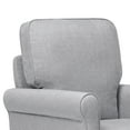 thumbnail image 5 of DaVinci Maya Swivel Glider Rocking Chair with Ottoman, Misty Grey, 5 of 7