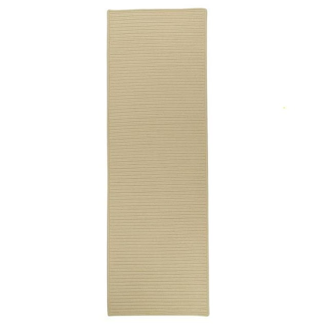Colonial Mills Rug RT12R028X156S 2 ft. 4 in. x 13 ft. Reversible Flat-Braid Rectangle Runner Linen