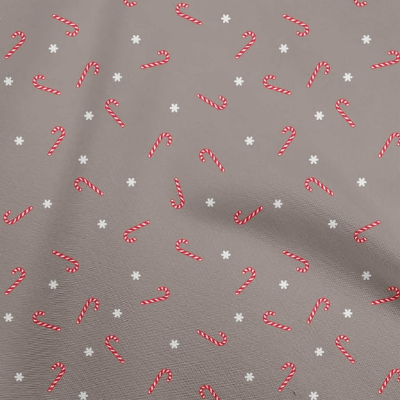 oneOone Polyester Spandex Dusty Gray Fabric Christmas Fabric For Sewing Printed Craft Fabric By The Yard 56 Inch Wide