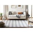 thumbnail image 3 of SAFAVIEH Marbella Christabella Striped Area Rug, Grey/Taupe, 6' x 9', 3 of 11