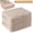 Apricot, variant on TeqHome Ultra Space Saving Self Compression Organizer Closet Organizers and Storage Moving Bags for Comforters Clothes Blankets (1 Pack, Gray-M)