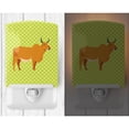 thumbnail image 2 of Caroline's Treasures BB7651CNL Zebu Indicine Cow Green Ceramic Night Light, 6x4x3", multicolor, 2 of 2