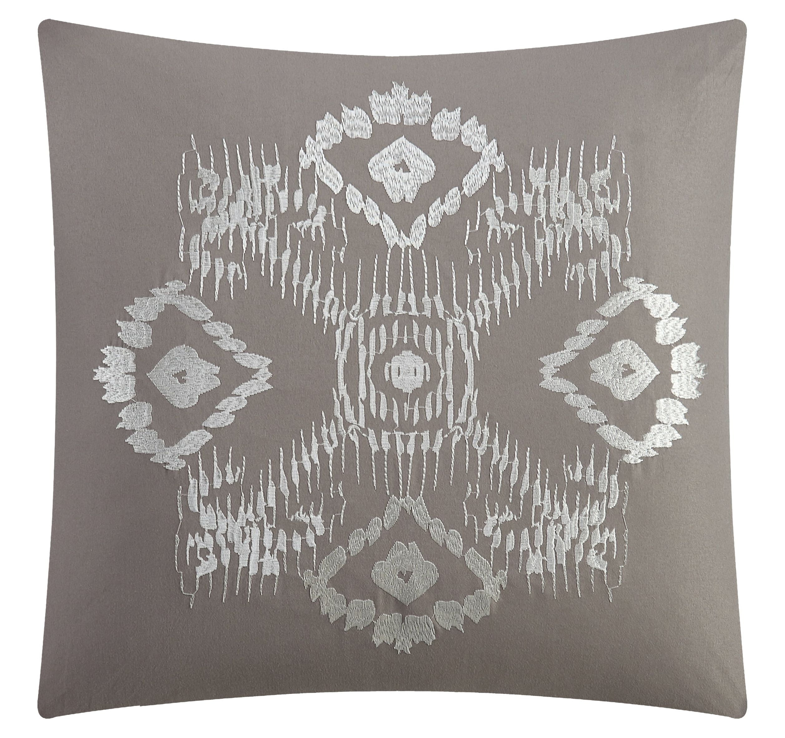 Nanshing Jamie 7 Piece Geometric Comforter Set, Taupe, King