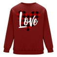thumbnail image 4 of PNTUTB Men's Casual Long Sleeve Crew Neck Fashion Valentine's Day Print Loose Comfortable Pullover Sweatshirts, 4 of 6