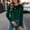 Green, variant on VISALY Women's Puff Long Sleeve Velvet Tops Base Layers Crewneck Blouses Stretchy Slimming Shirts Trendy Dressy Casual Blouses Elegant Office Shirts Fall Classy Work Holiday Party Outfit Black L