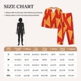 thumbnail image 4 of Xecao Tortilla chips Print Women Pajamas Set Soft Sleepwear Pjs long Sleeve Button Down Nightwear with Long Pants-Small, 4 of 7