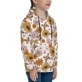 thumbnail image 3 of Sikiie Sunflowers And Butterflies Youth Hoodie Sweatshirt Pullover Hooded Classic Casual Essentials Hoodiefor Boys Girls Kids -Large, 3 of 6