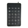 thumbnail image 1 of 22 Key USB Universal Keyboard Practical Numeric Keypad Mini Wired Keyboard Simple Number Keyboard for Notebook Computer Laptop (Black), 1 of 8