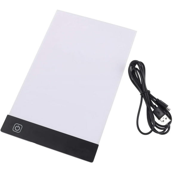A5 Size Ultra-Thin Portable Tracer White Led Artcraft Light Box Dimmable Brightness for 5ddiy Diamond Painting Artists Drawing Sketching Animation Black