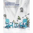thumbnail image 7 of WINSOON All-Weather HDPE Adirondack Chair, Folding Design, Wide Seat with Cup Holder for Garden, Yard & Patio,Baby Blue, 7 of 7
