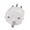 White, variant on Double Color Choices Power Adapter Germany France to Switzerland Converter Compacted and Portable Overload Protective