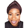 thumbnail image 2 of Rania Loop Bling,Trendy Women's Hair Cover,Woman's Hair Turban,Chic Female Headwear,Women's Ethnic Turban ,Modest Head Scarf ,Female Turban Fashion, Classic Ladies' Turban, 2 of 2