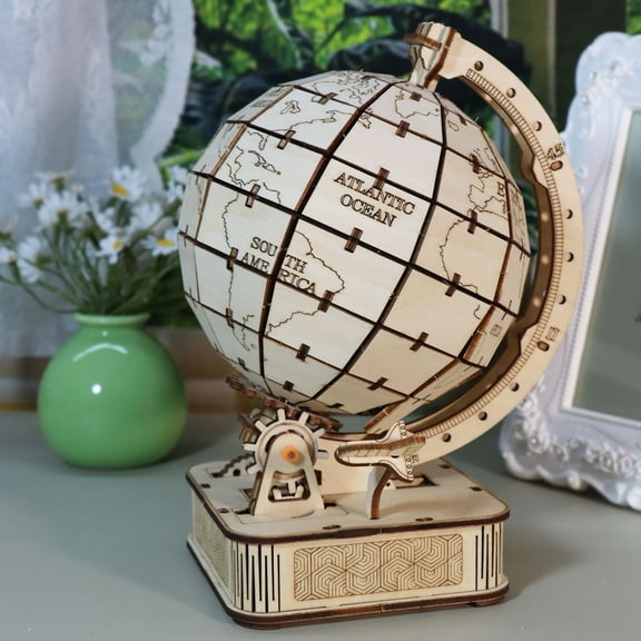 3D Puzzle Wooden Globe Model