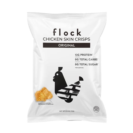 Flock Chicken Skin Crisps Original - 2.5oz