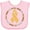 AD-Pink, variant on Inktastic Word Circle-childhood Cancer Awareness Boys or Girls Baby Bib