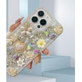thumbnail image 4 of for iPhone 11 Bling Glitter Diamond Case,Women Girls Luxury Crystal Rhinestone Shiny Flowers Pearl Protective Cover Case for iPhone 11 6.1 inch,Pink Floral, 4 of 14