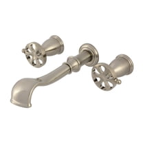 Kingston Brass KS5028RX Belknap Two-Handle Wall Mount Roman Tub Faucet, Brushed Nickel