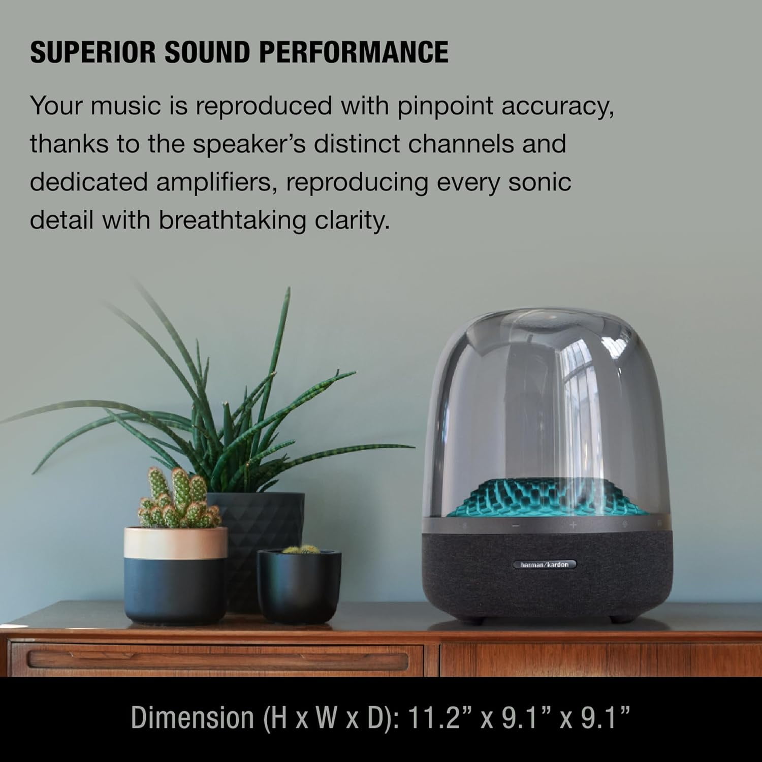 Harman Kardon HKAURAS4BLKAM-Z Aura Studio 4 Bluetooth Speaker, Black