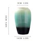 thumbnail image 2 of Jarrón verde de porcelana, decoración de flores de cerámica, decoración moderna de escritorio, arreglo de flores secas simples, decoración, 2 of 7