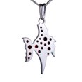 thumbnail image 4 of Bohemian Garnet Sterling Silver Fish Pendant, 4 of 6