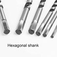 thumbnail image 1 of Broca Helicoidal para Madera ZefeiWu Juego de Brocas Hexagonales para Carpintería 6 Piezas de Carbono, 1 of 1