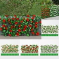 thumbnail image 5 of Expanding Trellis Artificial Rose Flower Garden Wall Leaf Wood Telescopic Fence, 5 of 5