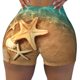thumbnail image 2 of Fotbe Starfish And Seashell 1 Shorts Sin Costuras – Shorts Deportivos de Cintura Alta para Mujer, Elásticos para Gimnasio, Yoga, Running o Ciclismo-XX-Large, 2 of 8