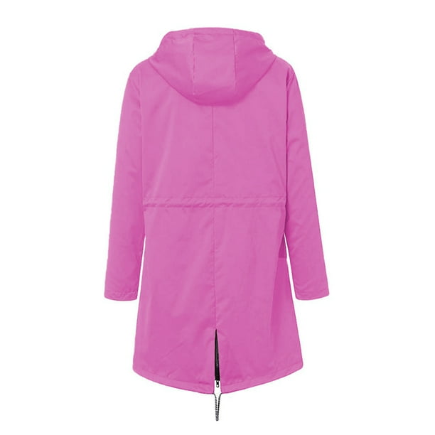 Chubasquero De Montaña Y Trekking Media Cremallera Mujer Quechua Raincut