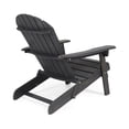 thumbnail image 3 of Oversize Outdoor Wooden Folding Adirondack Chair with Pre-Assembled Backrest & Seat Board, Wood Patio Chair Fire Pit Chair for Garden Backyard Porch Pool Deck, 3 of 8