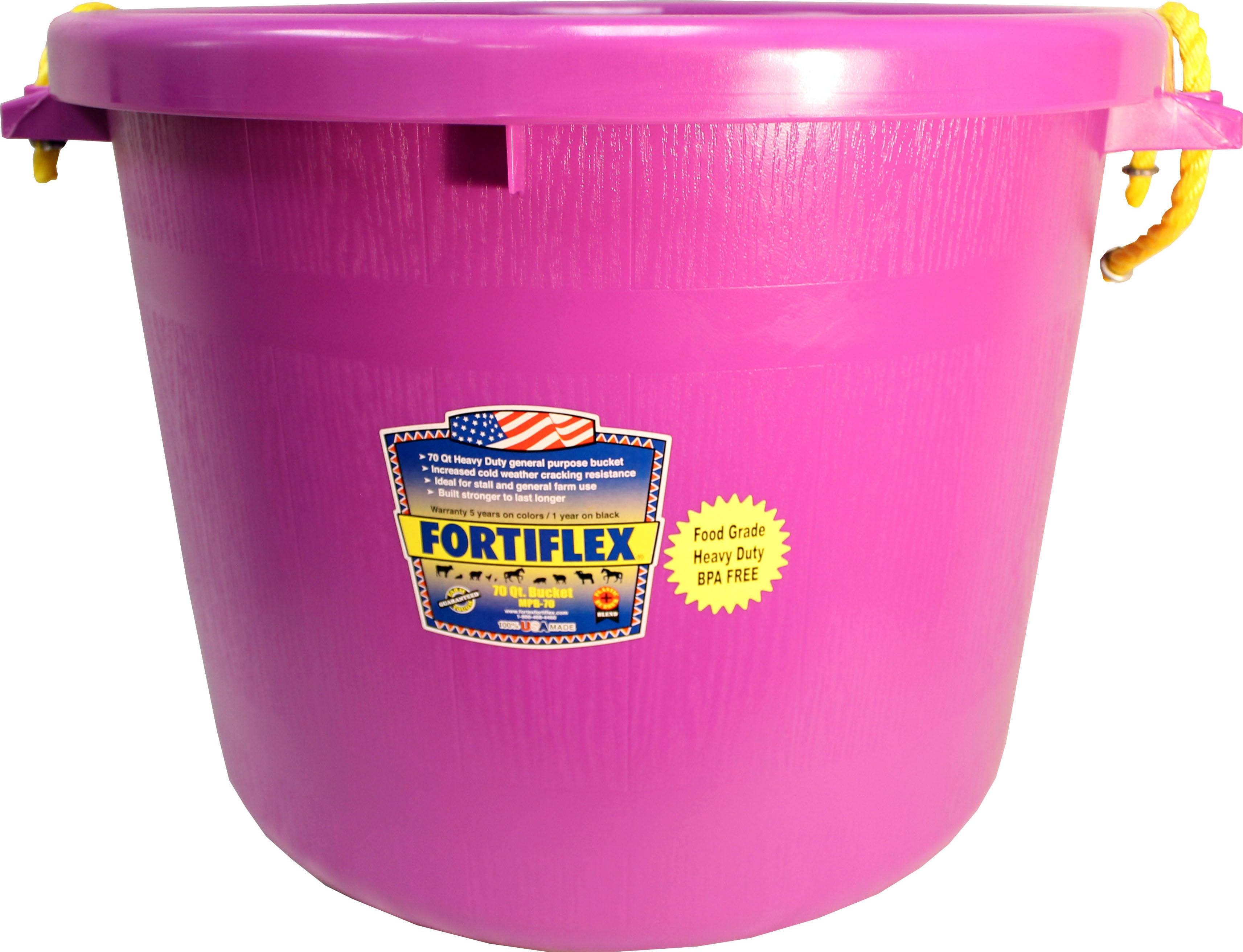 Fortex Industries IncMultipurpose Bucket Purple 70 Quart