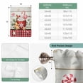 thumbnail image 6 of Christmas Balloon Curtains for Windows, Bedroom Curtains 54 Inch Length, Xmas Ice Cream Snowflakes Needles Wooden Grain Tie Up Curtains Panels Thermal Insulated Bathroom Curtains Window 42"x54", 6 of 8