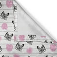 thumbnail image 4 of Ambesonne Leaf Print Window Valance, Zebra Silhouette Leafage, 54" X 18", Pink Pale Grey, 4 of 5