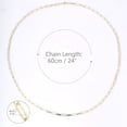 thumbnail image 5 of Lancharmed 14K Gold Plated Mom Necklace Flat Wire Necklace Gifts for Friends, 5 of 7