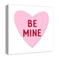 thumbnail image 2 of Creative Products Be Mine Candy Heart 20x20 Canvas Wall Art, 2 of 5