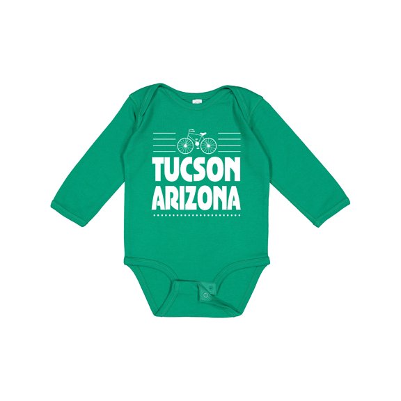 Inktastic Tucson Arizona Biking Boys or Girls Long Sleeve Baby Bodysuit