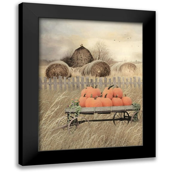 Deiter, Lori 12x14 Black Modern Framed Museum Art Print Titled - Pumpkin Harvest