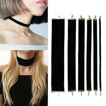 Jiaroswwei Women Lady Black Velvet Choker Gothic Necklace Simple Retro Jewelry Xmas Gift