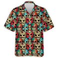thumbnail image 4 of Camisa holgada de manga corta con estampado 3D de Animel divertido para hombre, estilo hawaiano, para vacaciones en la playa, estilo vintage, informal, de verano, 4 of 4